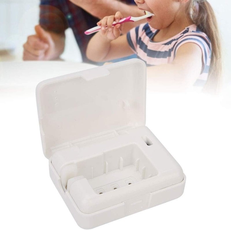 woobles Toothbrush Sanitizer, Wall Mountable Portable UV Toothbrush Head Sterilizer Disinfector(White) - Image 3